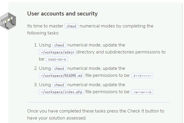 Solved 3. Challenge Changing File Permissions Evaluate Your | Chegg.com