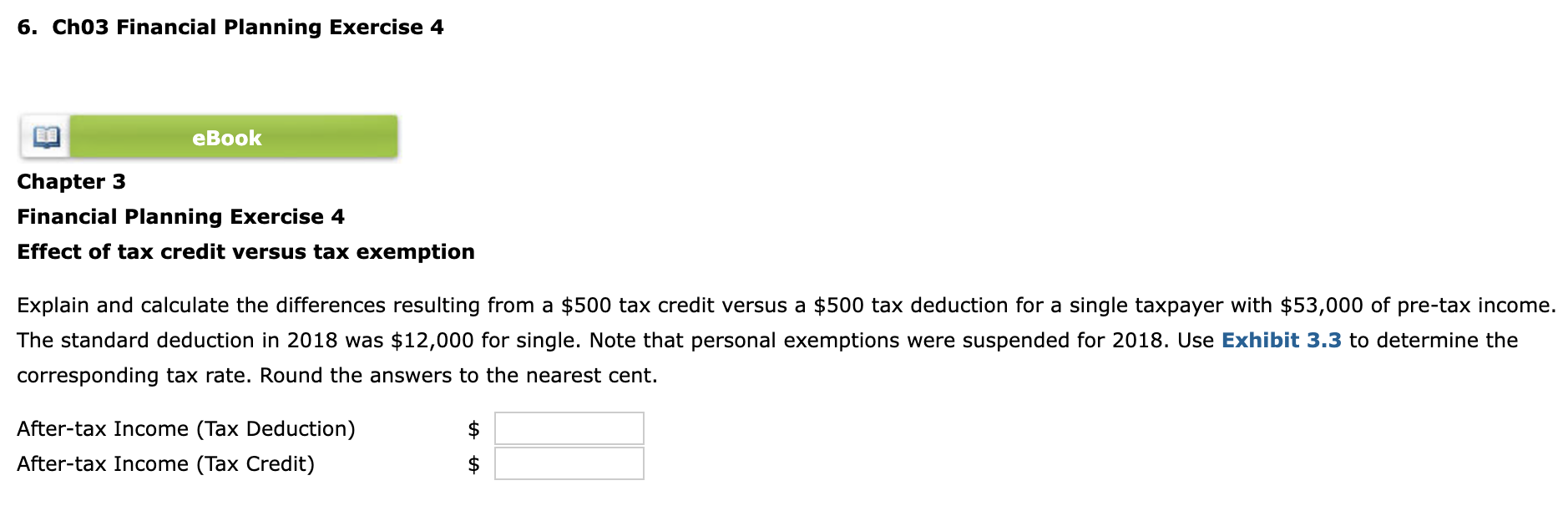 Solved 6. Ch03 Financial Planning Exercise 4 Chapter 3 | Chegg.com