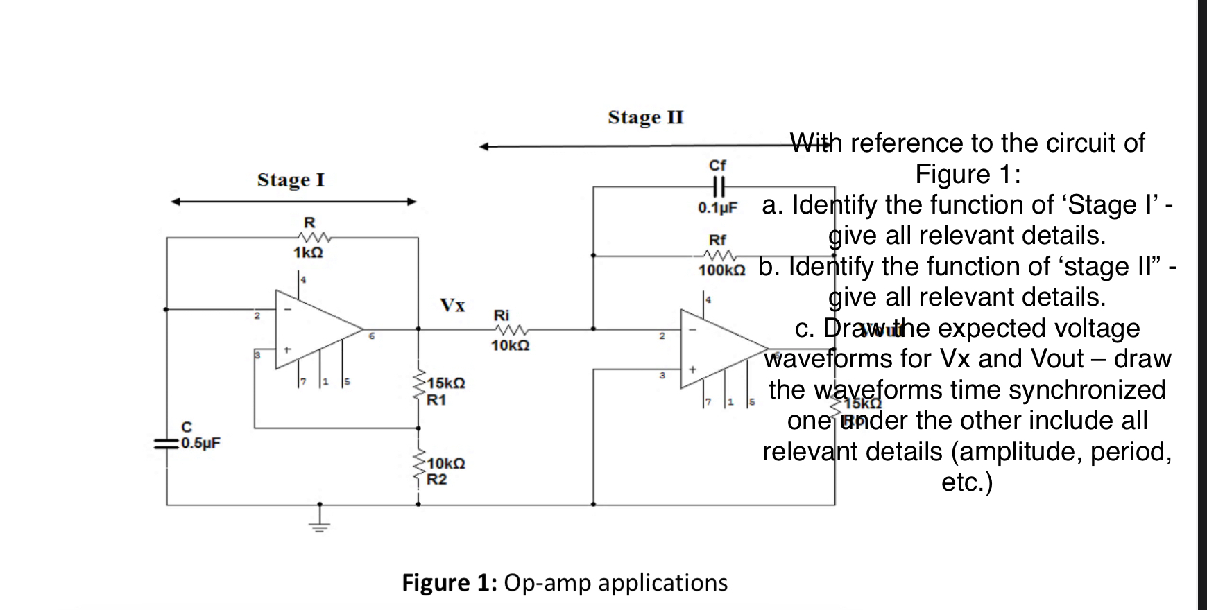 Solved Stage IIWith reference to the circuit ofFigure 1a.