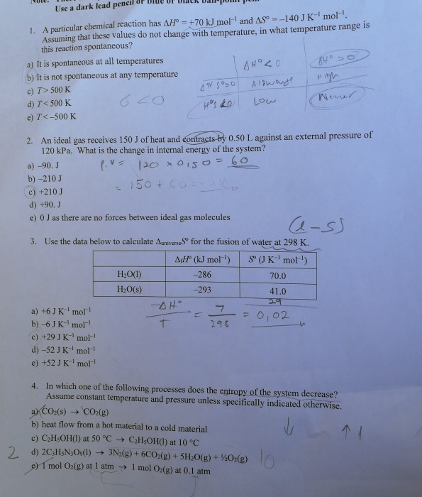 Solved l. Assuming that these values do not change with | Chegg.com