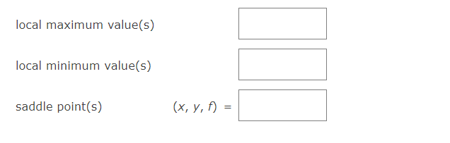 Solved Use a graph or level curves or both to find the local | Chegg.com