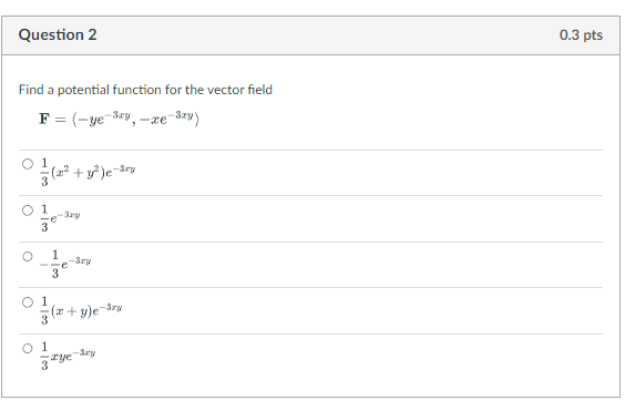 Solved Find A Potential Function For The Vector Field | Chegg.com