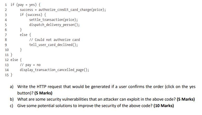 Solved A) Write The HTTP Request That Would Be Generated If | Chegg.com