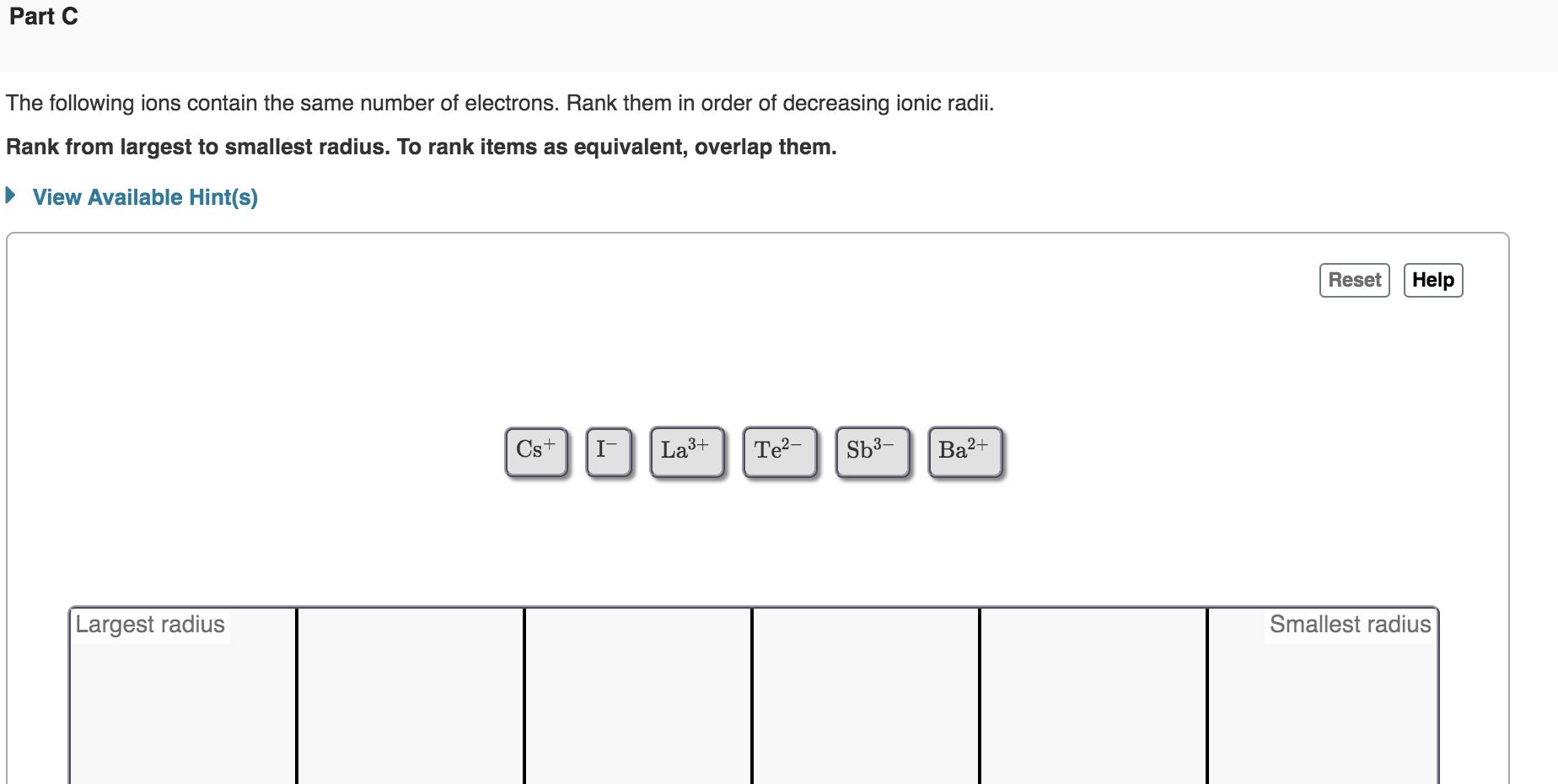 Solved The following ions contain the same number of | Chegg.com