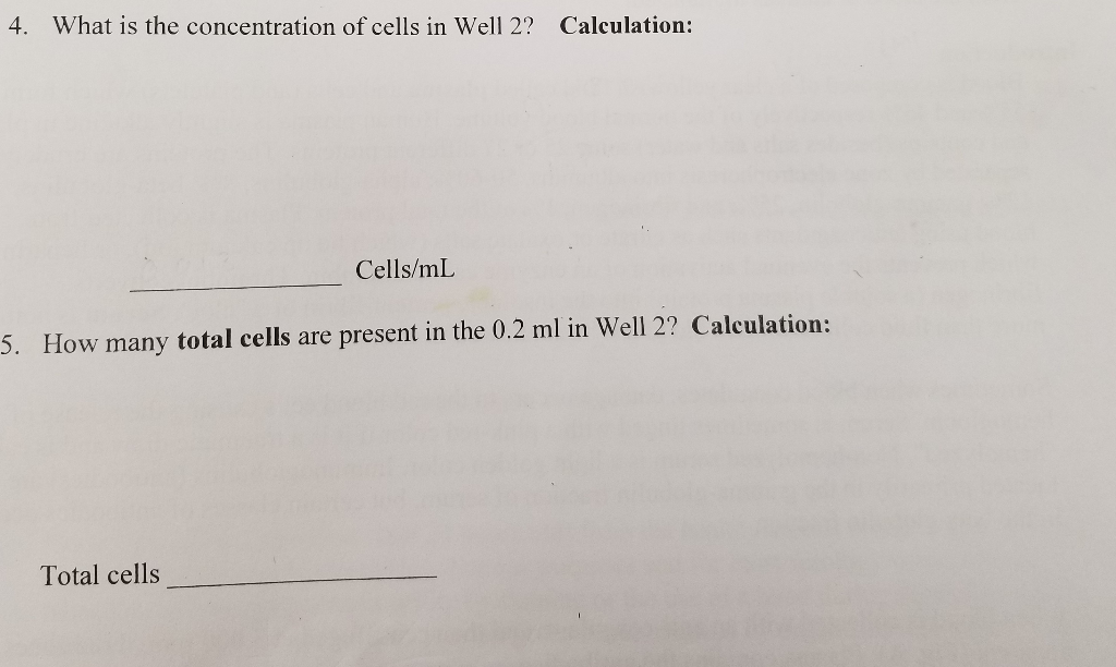 Solved C) Diluting Cells in a Viability Stain You want to do