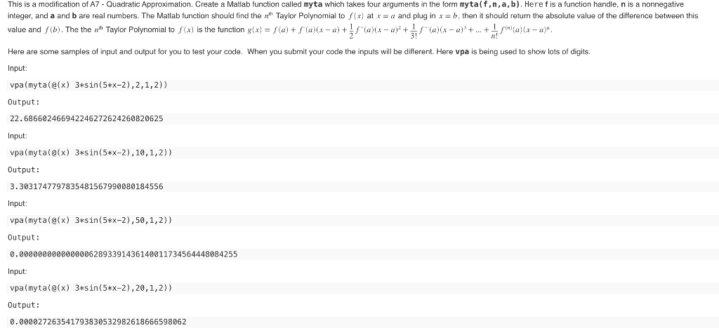 Solved Please need help with MATLAB, DO NOT copy from the | Chegg.com