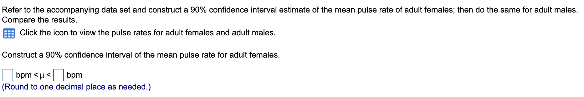 Solved Refer to the accompanying data set and construct a | Chegg.com