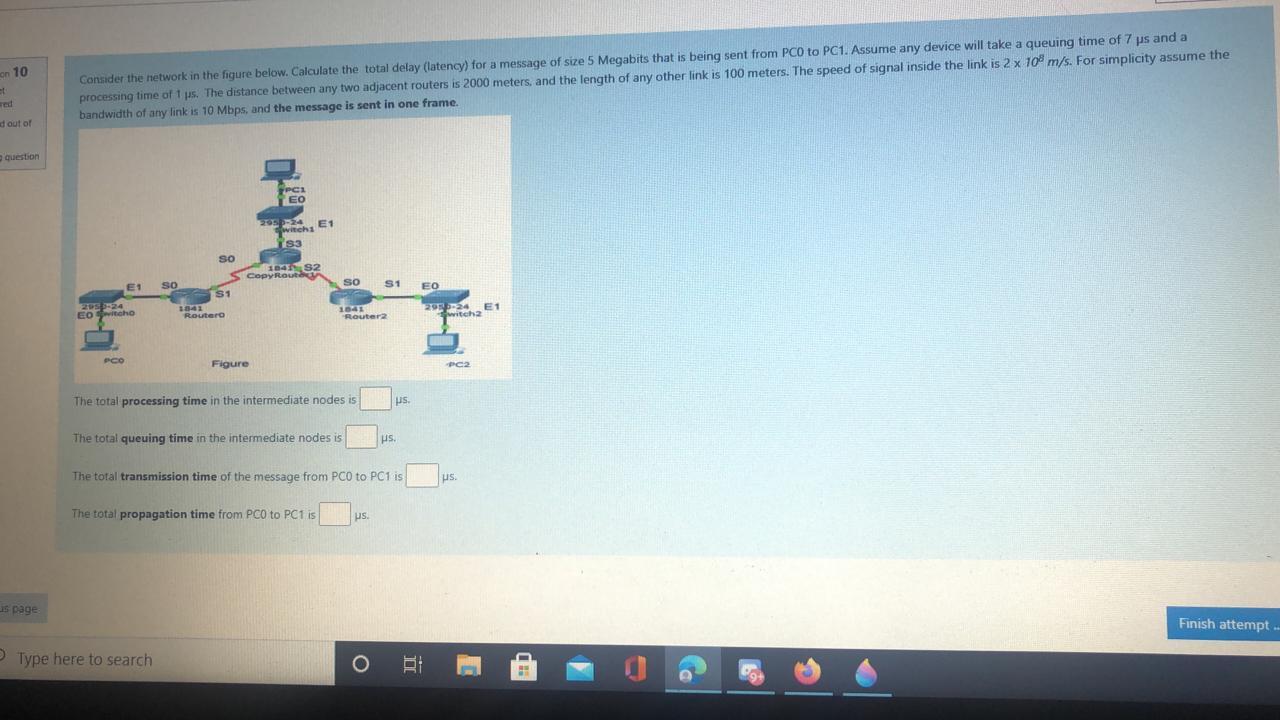 Solved on 10 Consider the network in the figure below. | Chegg.com