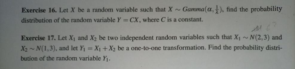 Solved Exercise 16. Let X be a random variable such that X | Chegg.com