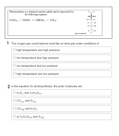 Solved Photosynthesis is a chemical reaction which can be | Chegg.com