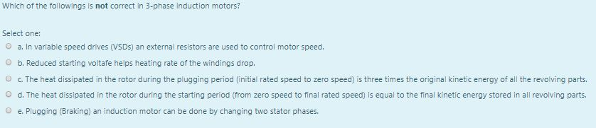 Solved Which of the followings is not correct in 3-phase | Chegg.com