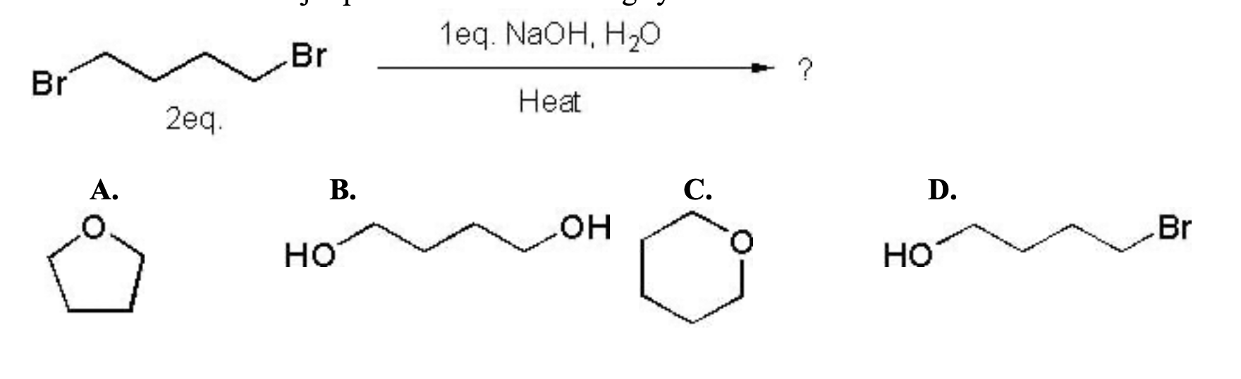 Solved 1eq. NaOH, H2O BrBr. Heat 2eq. OH HO | Chegg.com