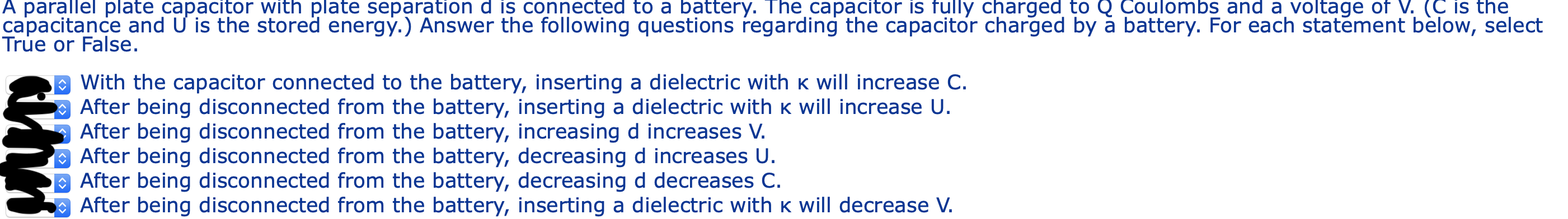 Solved A Parallel Plate Capacitor With Plate Separation D Is Chegg Com