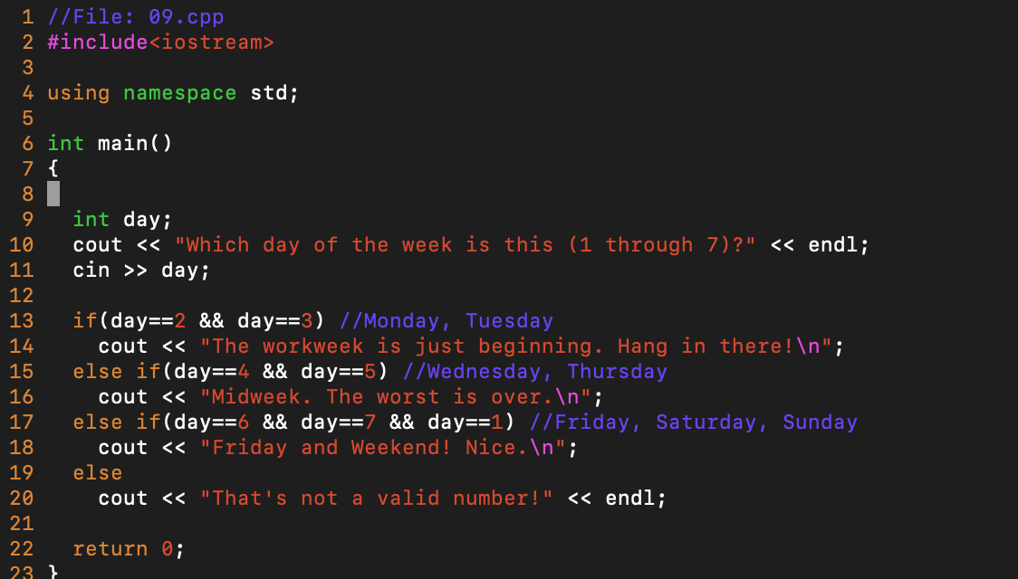 Solved 1 //File: 09.cpp 2 #include 4 using namespace std; 6 | Chegg.com