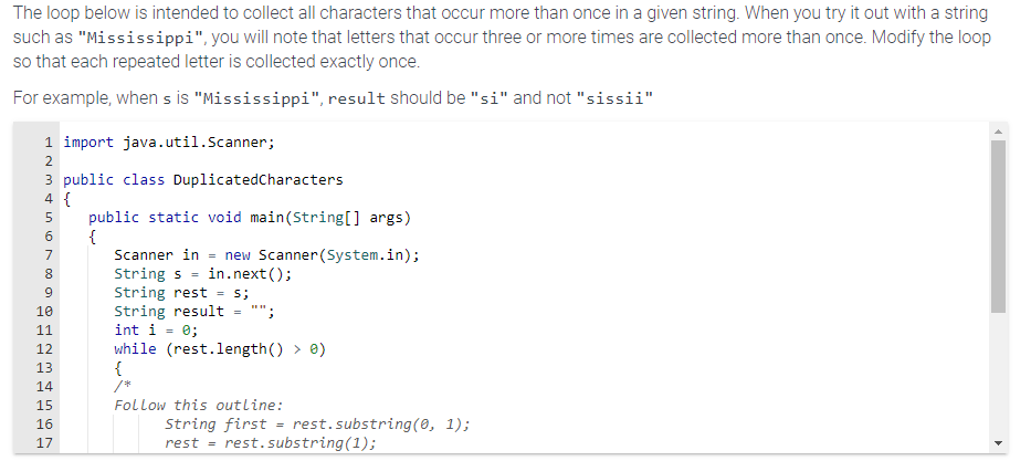 Solved The Loop Below Is Intended To Collect All Characters Chegg