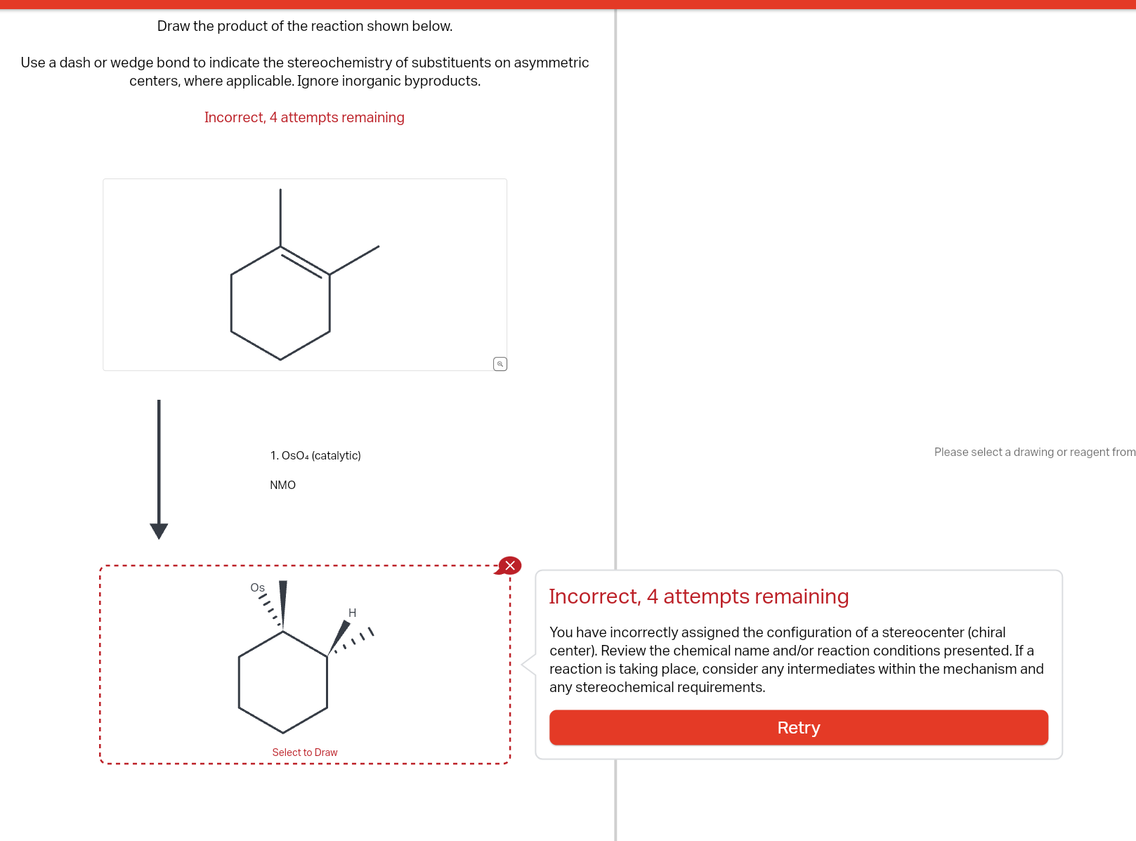 Solved Draw the product of the reaction shown below. Use a