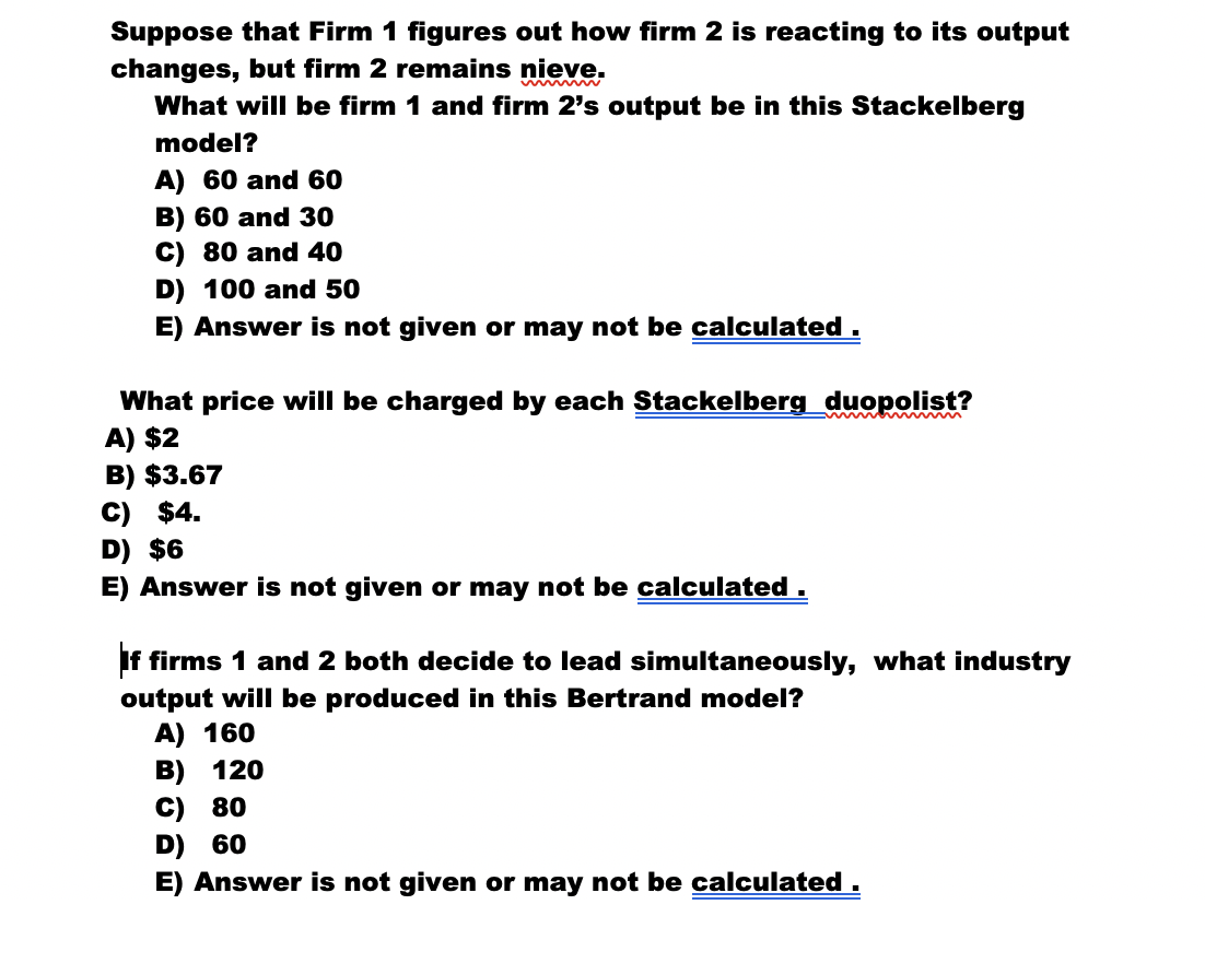 Solved Suppose there are two identical firms with the same