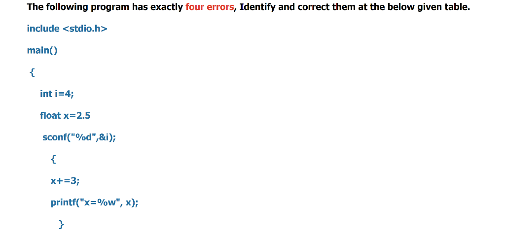 Solved The following program has exactly four | Chegg.com