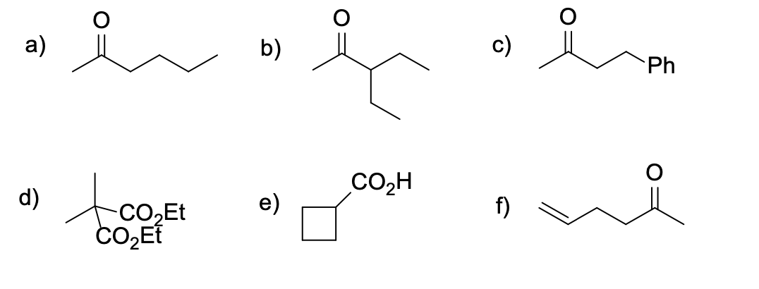 Solved Propose a synthesis for each of the following ketones | Chegg.com