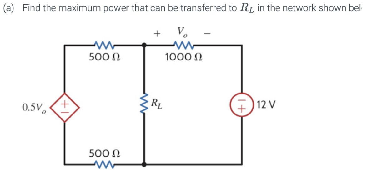 Solved (a) Use Thévenin's Theorem To Find Vo In The Circuit | Chegg.com