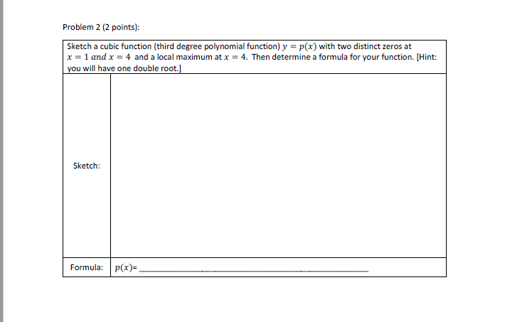 Solved Problem 2 ( 2 Points): | Chegg.com