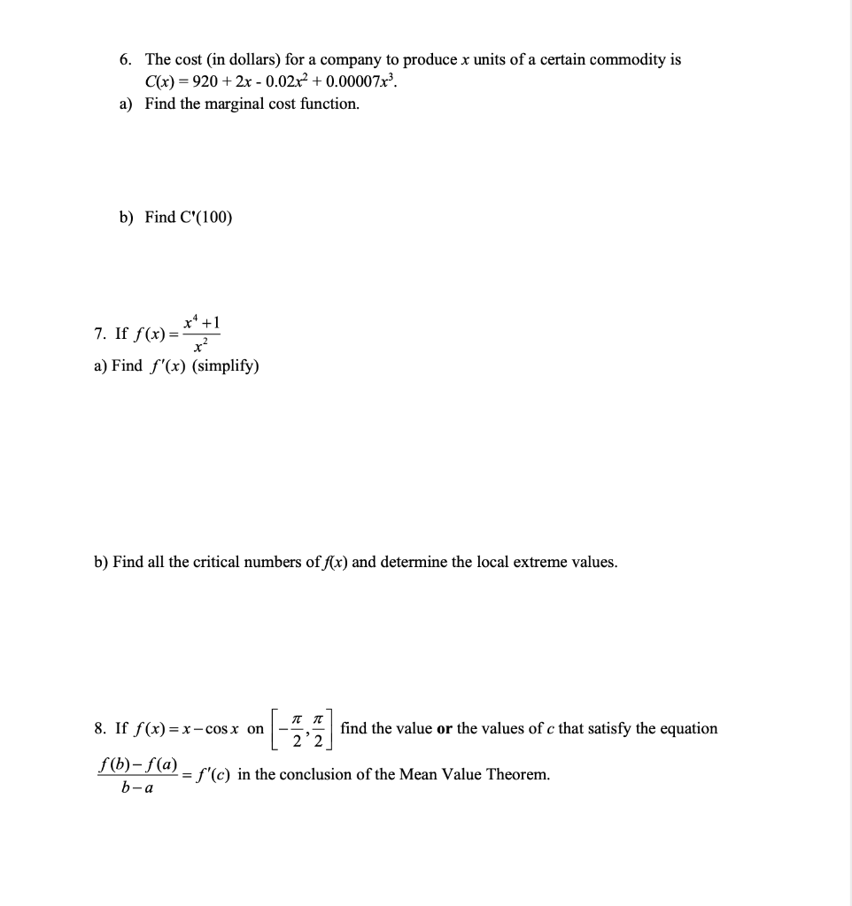 Solved 1. Answer the following questions about the function | Chegg.com