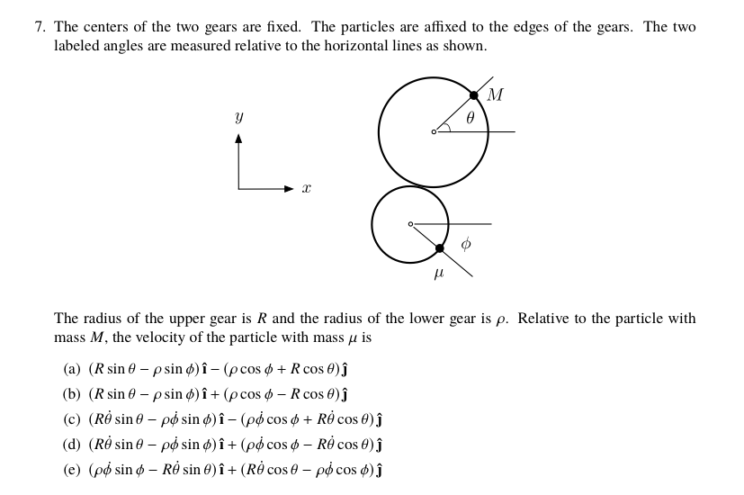 Solved 7. The centers of the two gears are fixed. The | Chegg.com