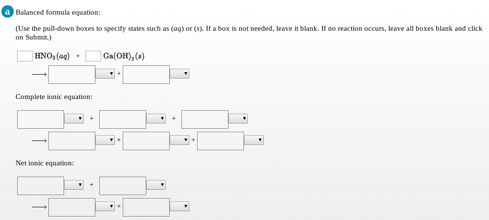 Solved Write the balanced formula, complete ionic, and net | Chegg.com