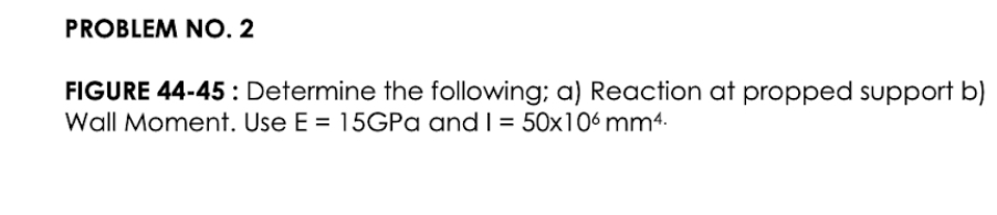 FIGURE 44-45: Determine the following; a) Reaction at | Chegg.com