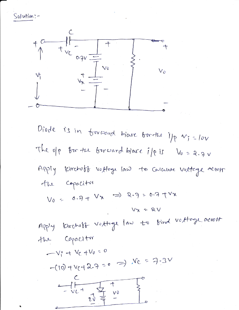 Solved *41. Design a clamper to perform the function | Chegg.com