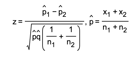 Solved find test statistic using the formula below, then | Chegg.com