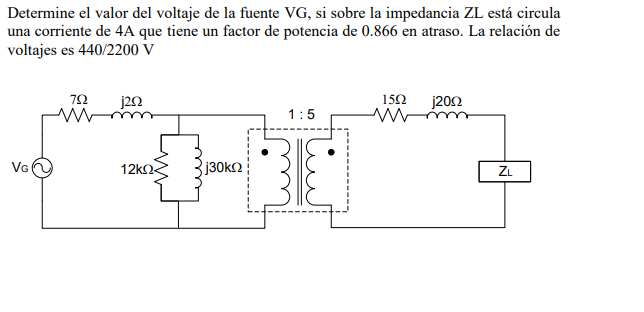 Solved Determine el valor del voltaje de la fuente VG, si | Chegg.com