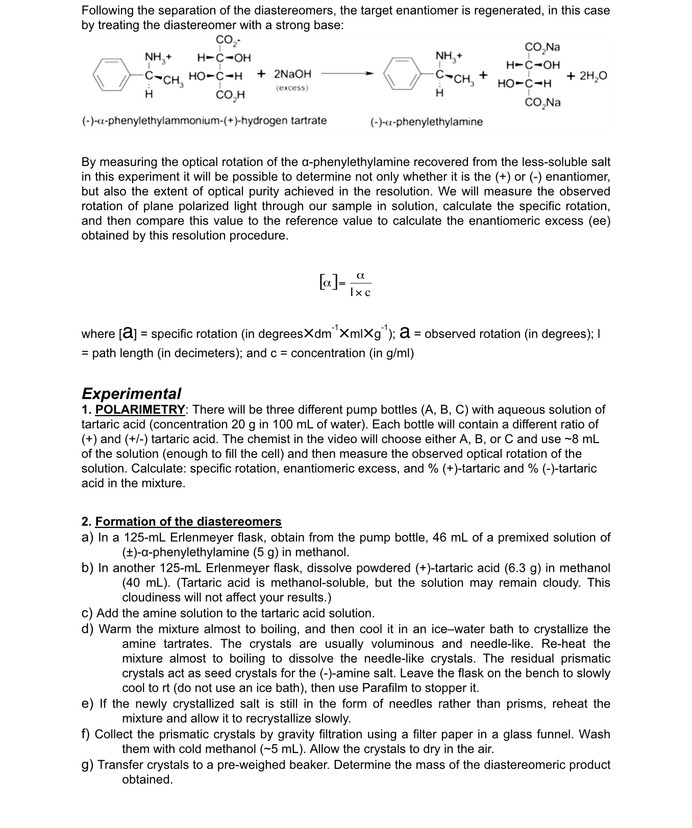 Solved Experimental1. POLARIMETRY: There will be three | Chegg.com