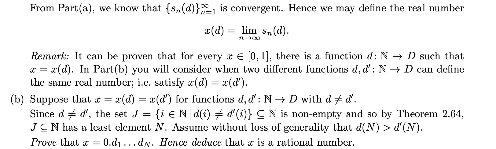 1. (8 marks) The decimal description of real numbers: | Chegg.com