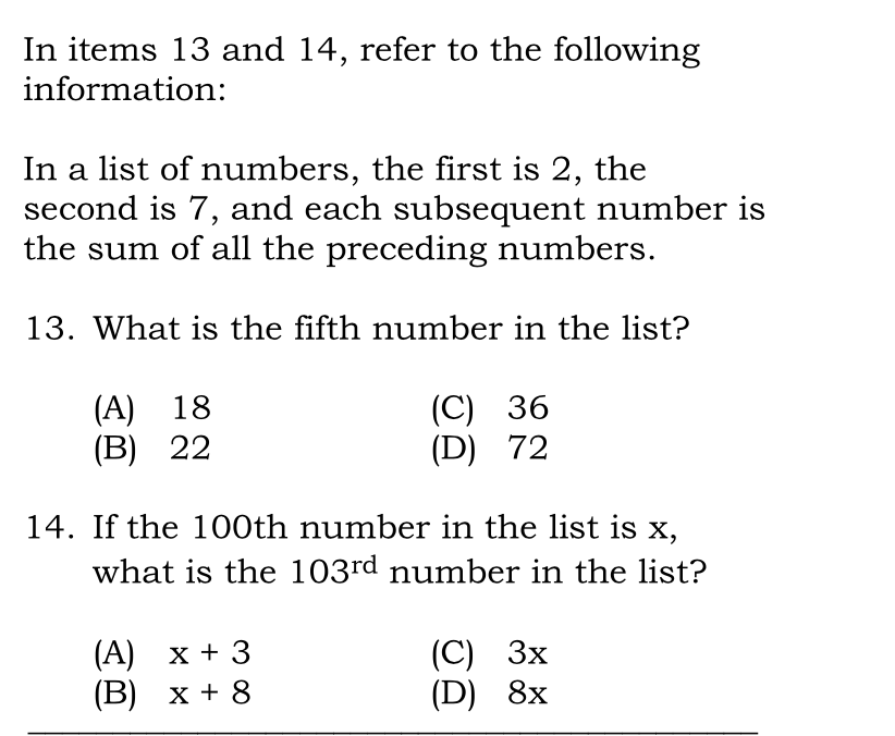 Solved In items 13 and 14, refer to the following | Chegg.com
