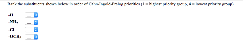 solved-rank-the-set-of-substituents-below-in-order-of-chegg