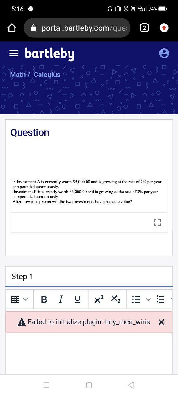 Solved 5:16 16 OY 46, 94% portal.bartleby.com/que 2 = | Chegg.com
