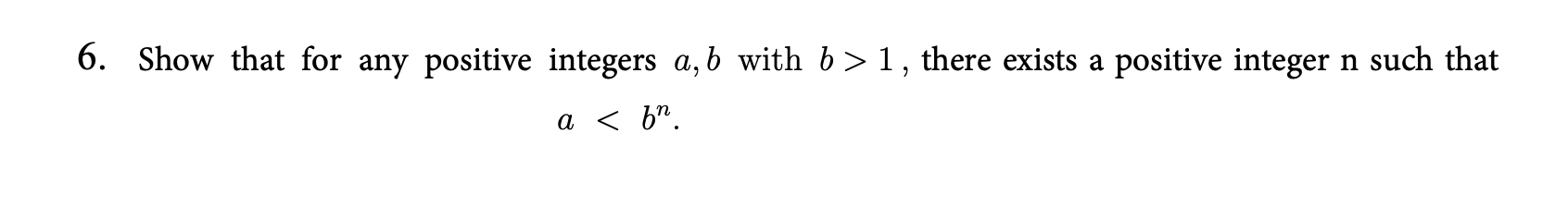 Solved 6. Show that for any positive integers a, b with b > | Chegg.com