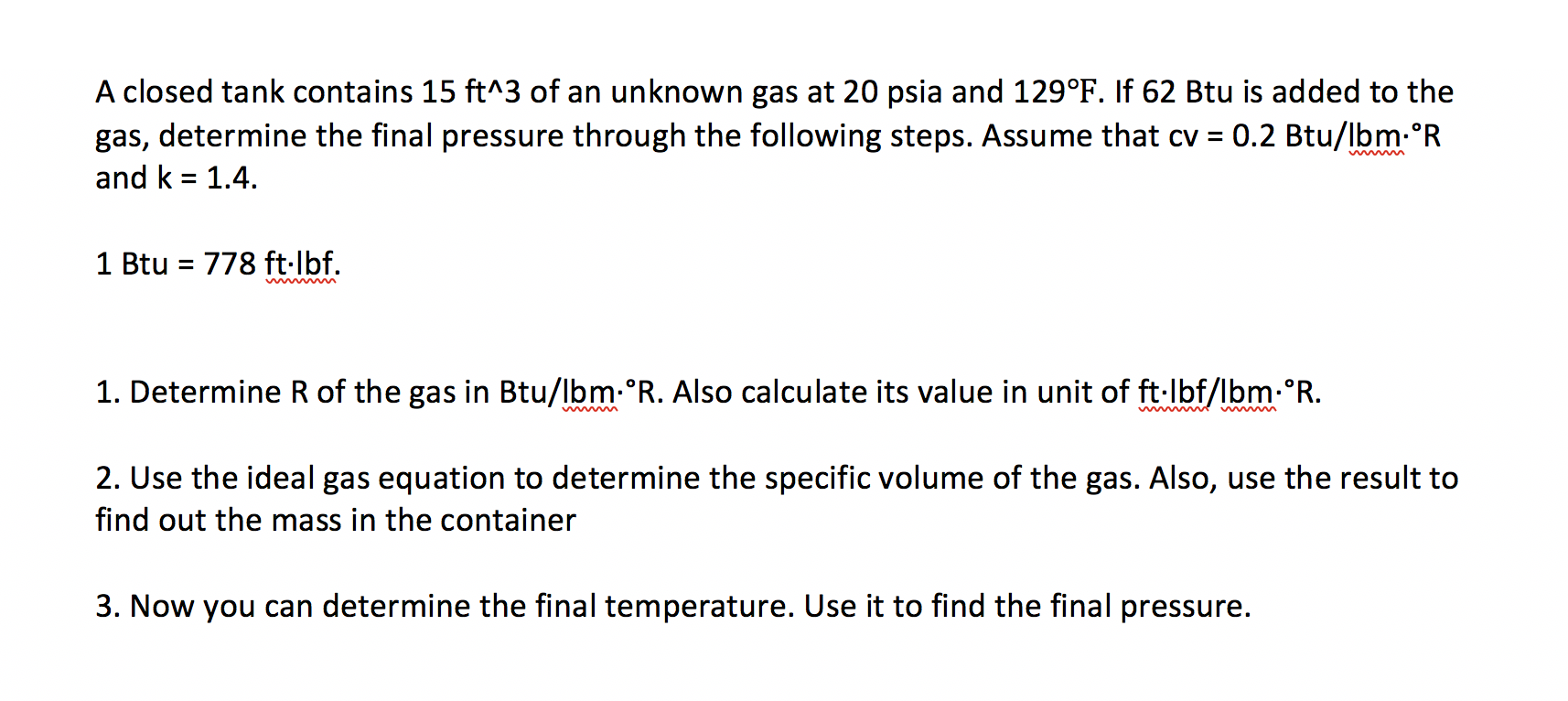 solved-a-closed-tank-contains-15-ft-3-of-an-unknown-gas-at-chegg
