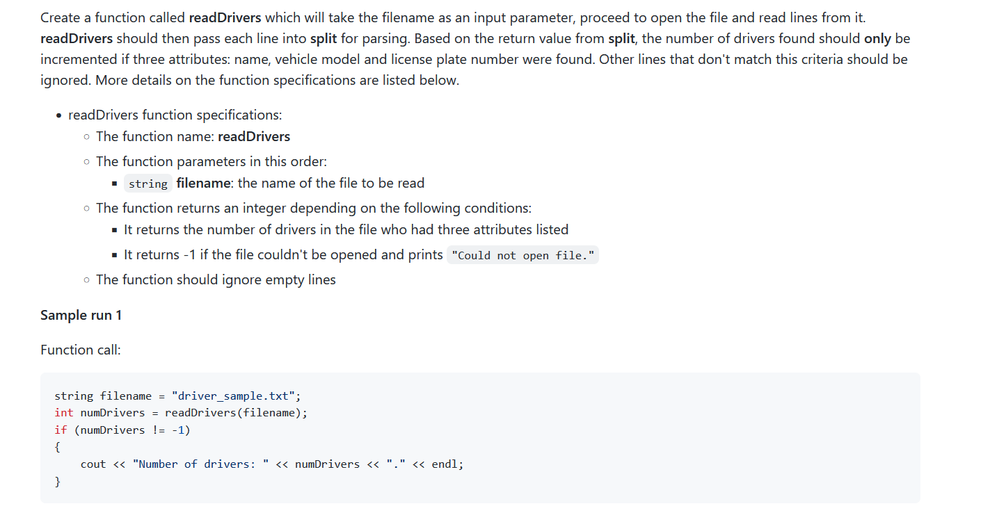 Solved Question 2 (9 points): Read Drivers We'll be using | Chegg.com