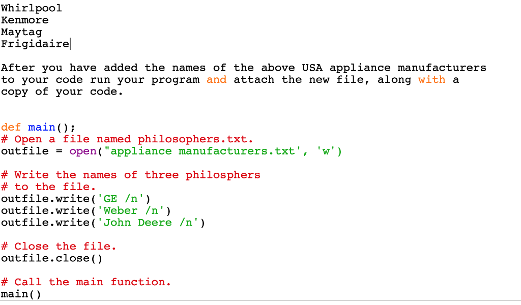 Solved Python Code: Explain what you corrected in the | Chegg.com