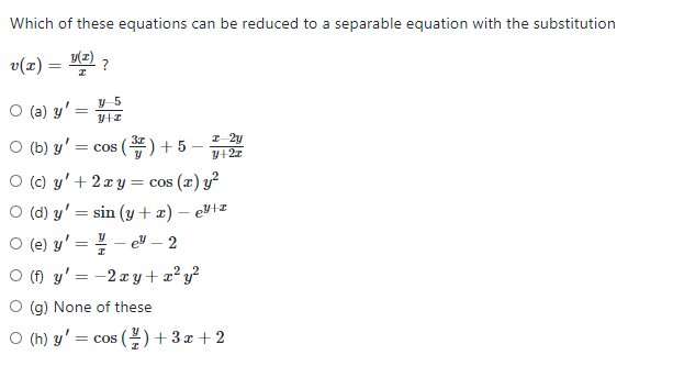 Solved Consider the following ODE for y(x): y" – 3y = 1 | Chegg.com