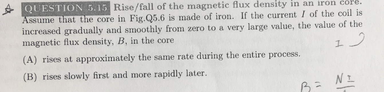 Solved ♡ QUESTION 5.15 Rise/fall of the magnetic flux | Chegg.com