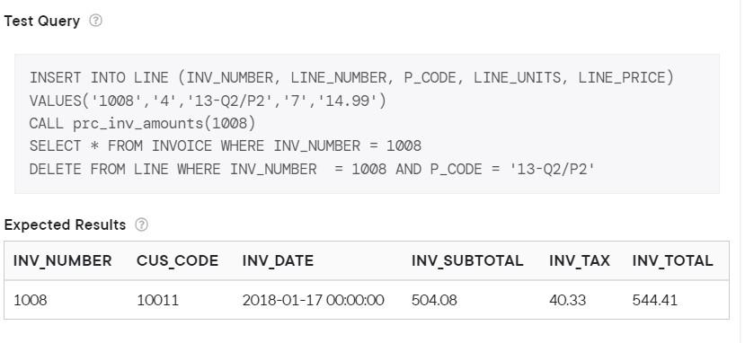 Solved Create a stored procedure named to update the - | Chegg.com