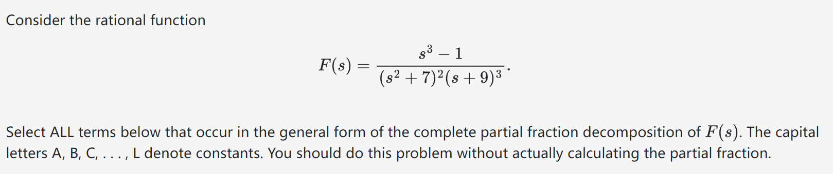 Solved Consider the rational | Chegg.com