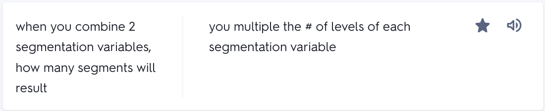 Solved Imagine you use two segmentation variables ( A and | Chegg.com