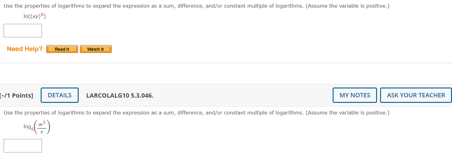 Solved Use The Properties Of Logarithms To Expand The | Chegg.com