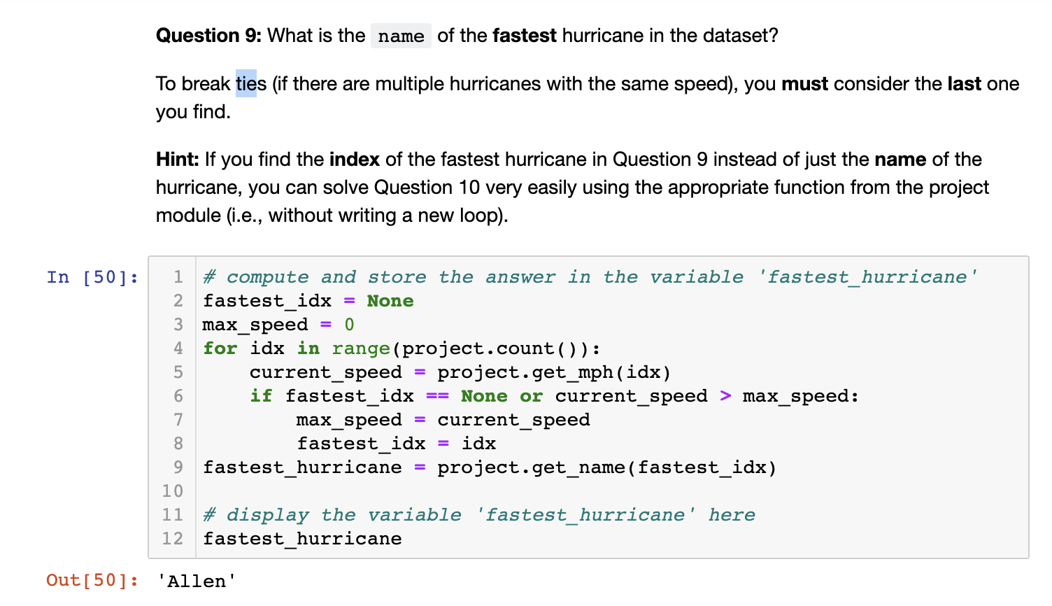 Solved Need help adding the tie breaker to this code. This | Chegg.com
