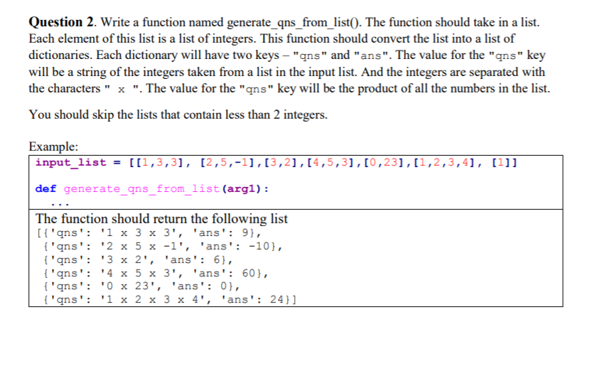 Solved Question 2. Write a function named | Chegg.com