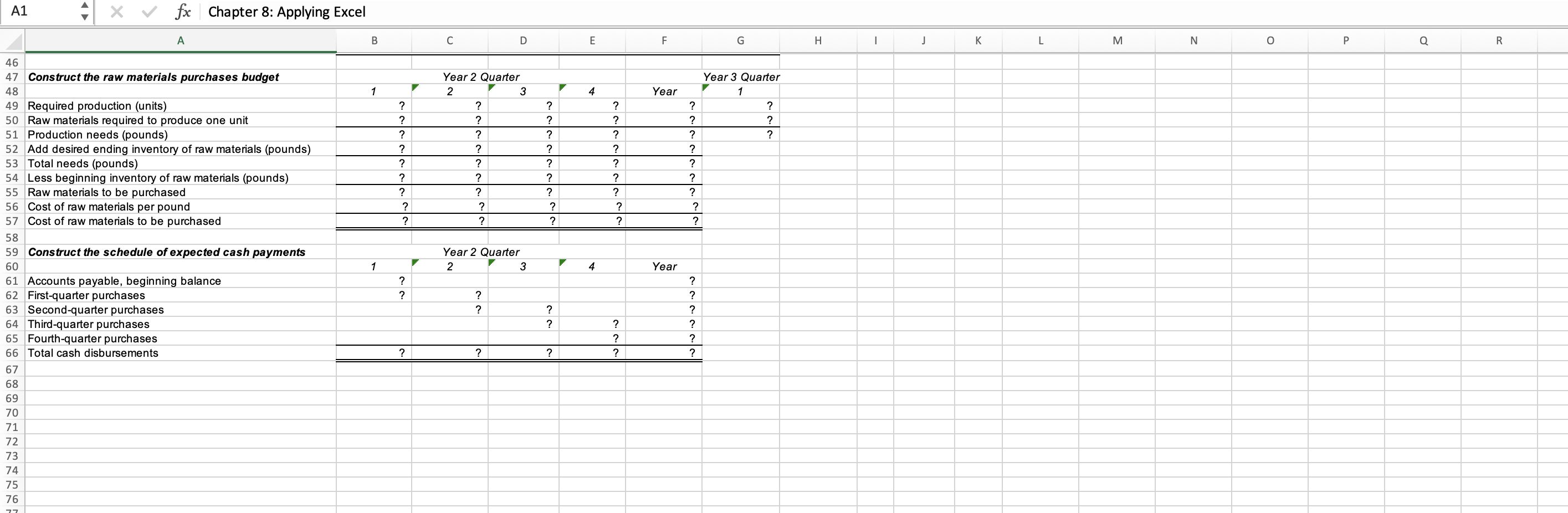 Solved Download The Applying Excel Form And Enter Formulas 